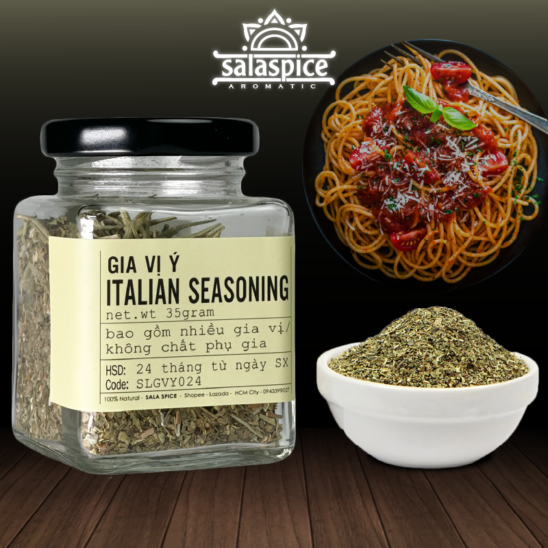 Gia vị Ý SALA SPICE Italian Seasoning , gia vị Tây 100% nhập khẩu , gia vị healthy ,eat clean , dùng kèm pizza, mì Ý
