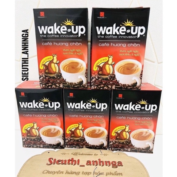 Cà phê wake-up hương chồn hộp 18 gói x17g mẫu mới
