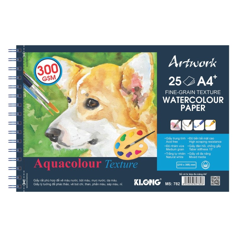 Vở vẽ màu nước A4 300g/m2