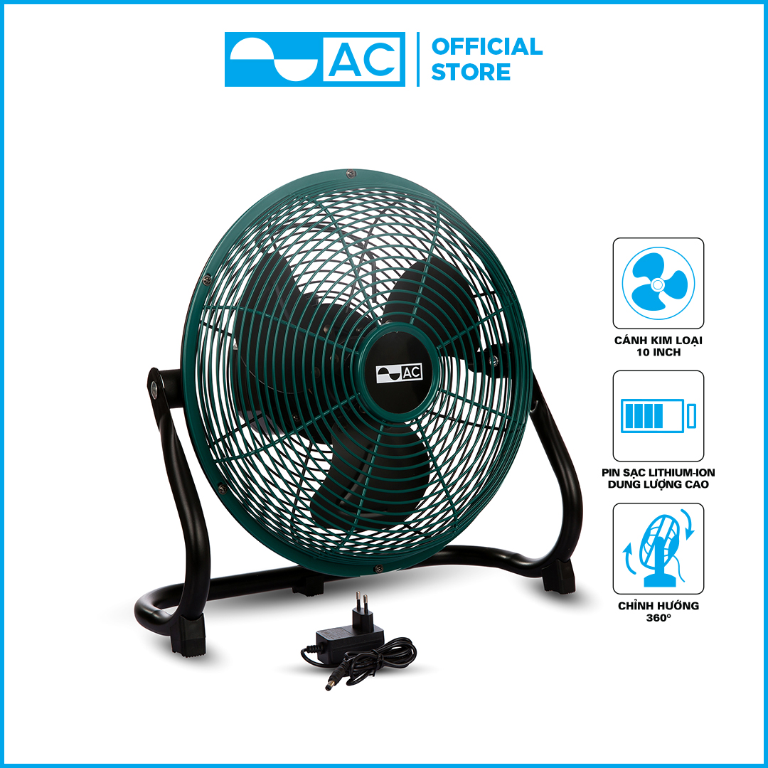 Quạt sạc tích điện chân quỳ ac arf01d103 6w pin 2000mah 24h hoạt động