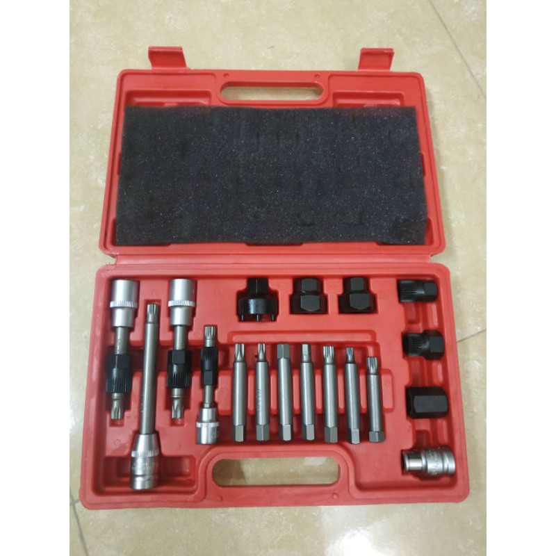 Khẩu tháo puly máy phát , tháo buly máy phát 18 chi tiết