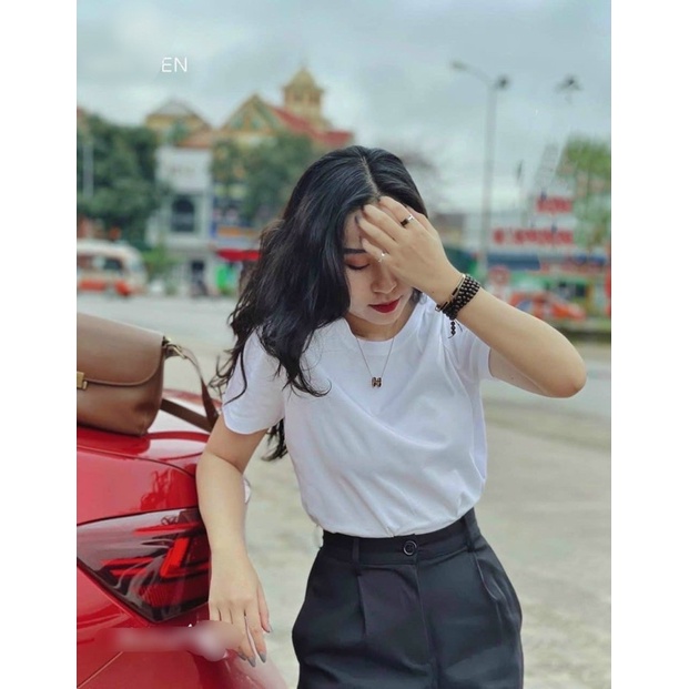 Áo phông nữ trơn bassicc nhiều màu ngắn tay