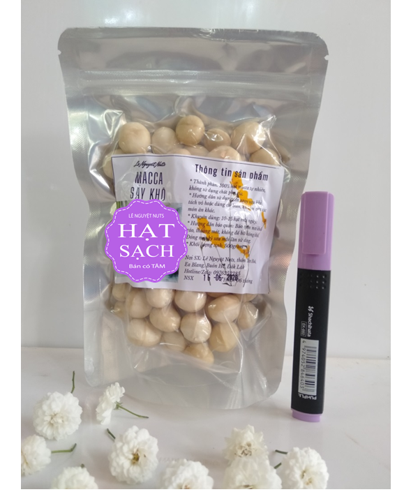 500g macca nhân tách vỏ tươi lê nguyệt daklak