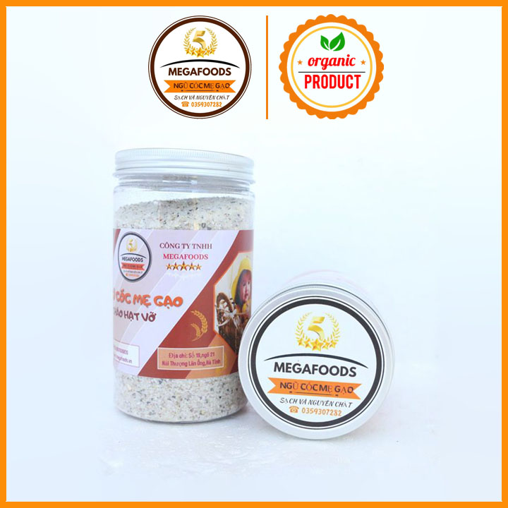 Cháo Hạt Vỡ Gạo Vỡ Cho Bé Ăn Dặm MegaFoods Từ Hạt Ngũ Cốc Cao Cấp Dinh Dưỡng Cho Bé CHVMGF01