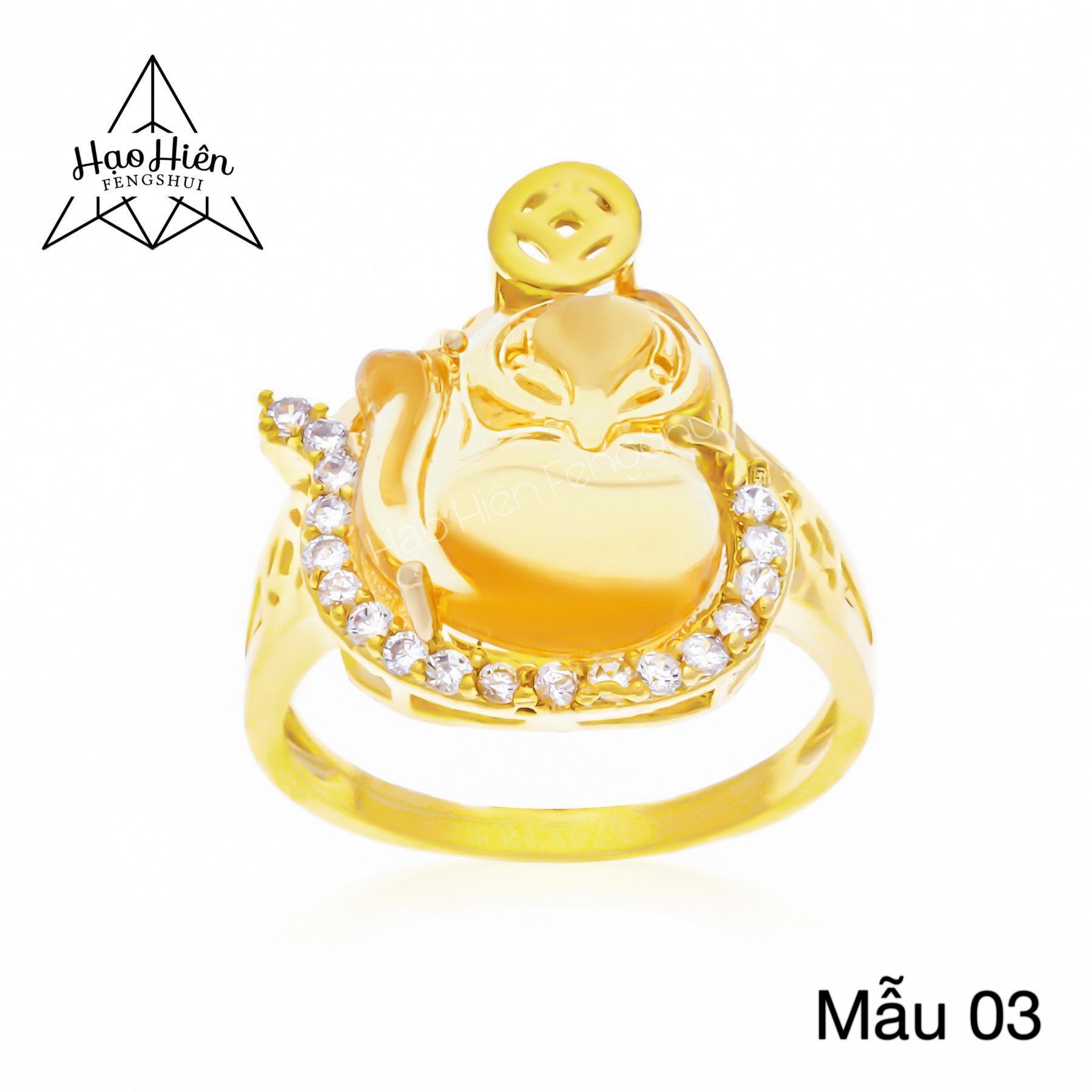 Nhẫn nữ Hồ Ly Phong Thủy mạ Vàng 18K Cao Cấp (Có 05 Mẫu) Hạo Hiên X.N0010-27 – Quà sinh nhật, quà tặng tết, nhẫn bạc nữ, nhẫn nữ đẹp, nhẫn vàng nữ, nhẫn vàng tây nữ, nhẫn kim cương, mẫu nhẫn đá nữ đẹp, nhẫn nữ cá tính, đeo nhẫn hồ ly ngón nào