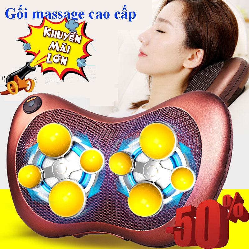 [HCM]Gối Massage Cổ Vai Gáy 8 Bi - Số 1 Nhật BảnMua gối massage hồng ngoại ở đâugối massage giảm đau vai gáymua ngay gối massage 8 bi cao cấp chất lượng vượt trội.(SALE SỐC)