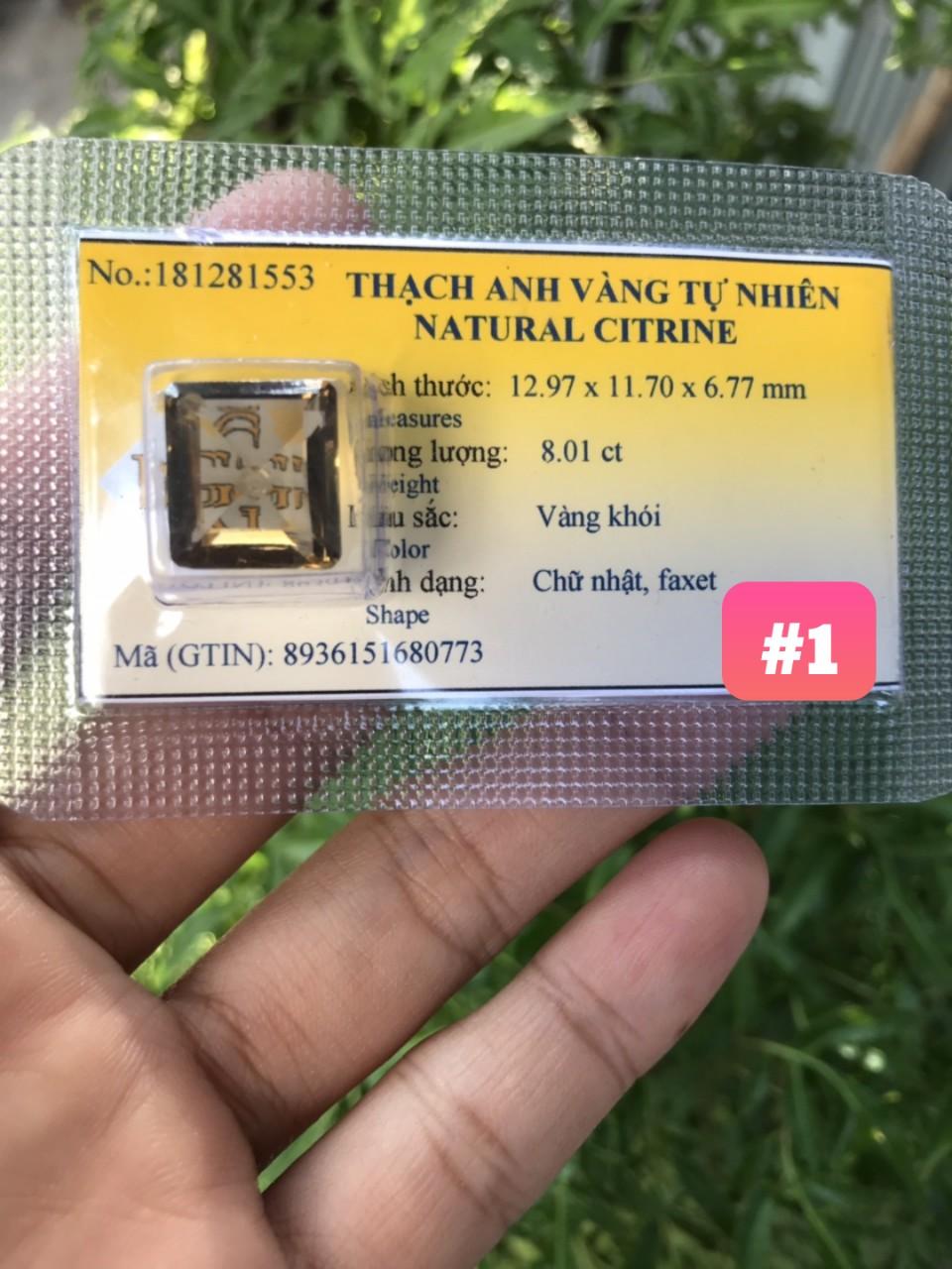 Đá Citrine - Thạch anh vàng thiên nhiên