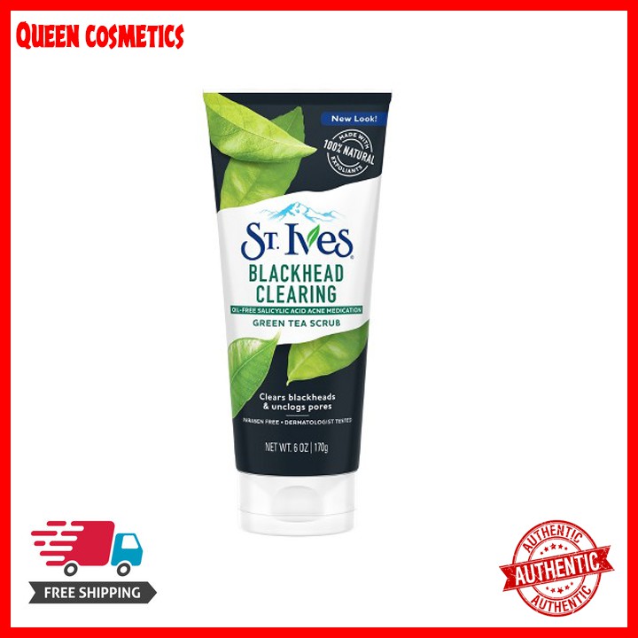 Sữa rửa mặt tẩy tế bào chết trà xanh St.ives Green Tea Scrub 170g