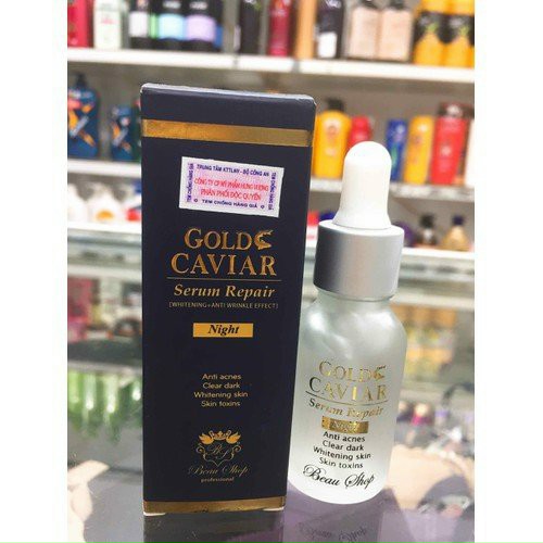 Serum mụn Beau shop Gold Caviar serum Repair night
