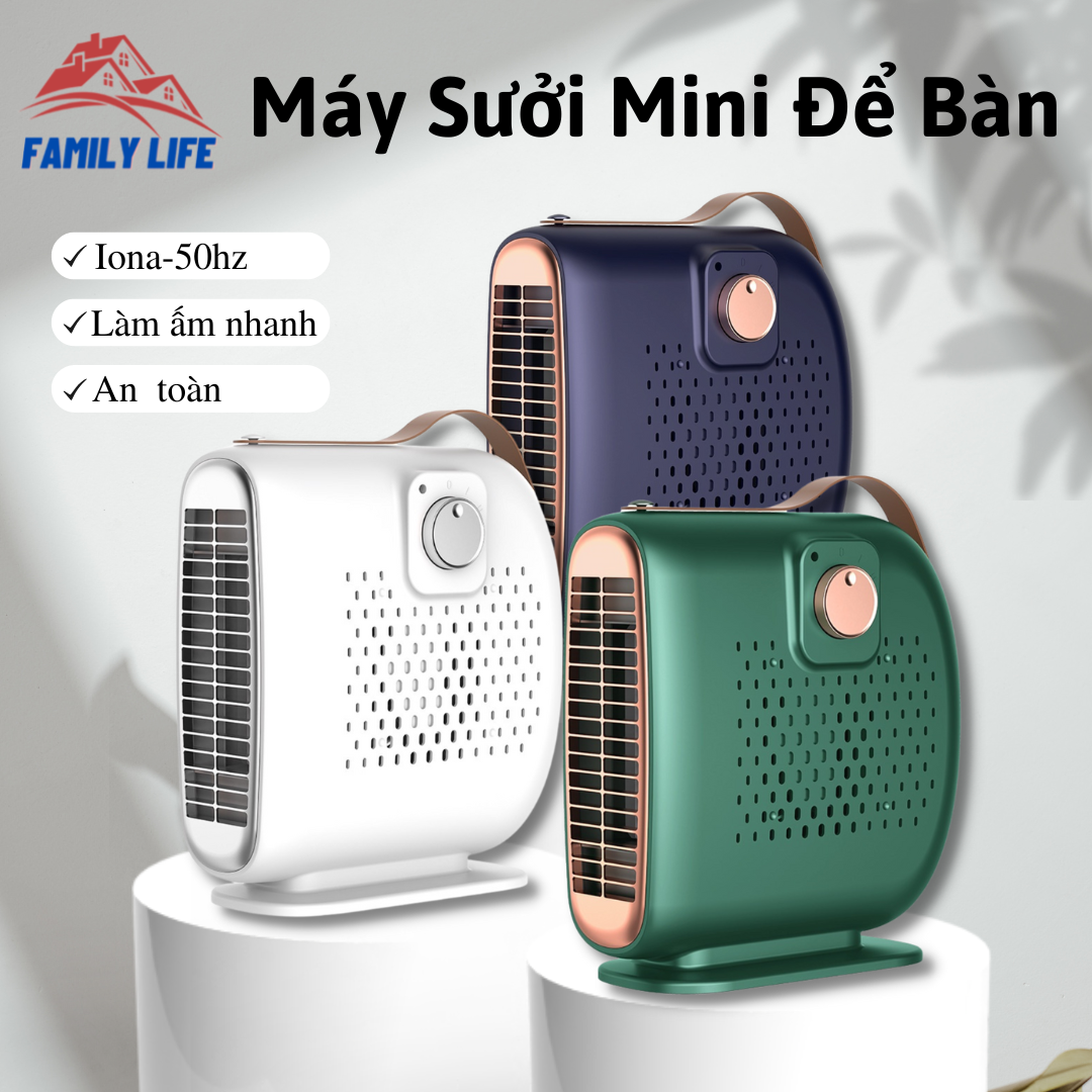 Máy sưởi mini để bàn iona 50hz làm ấm nhanh an toàn tỏa nhiệt đều tiết kiệm điện năng thiết kế nhỏ gọn tiện lợi-quạt sưởi máy sưởi máy sưởi ấm phòng ngủ quạt sưởi ấm mùa đông máy sưởi mini máy sưởi ấm