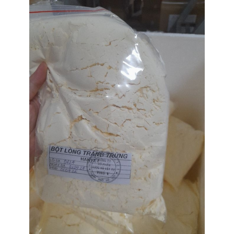 Bột lòng trắng trứng nguyến chất 500g hàng chuẩn cty HANVET sản xuất