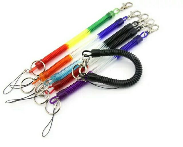 Dây móc khóa dây lò xò siêu dãn nhiều kích thước