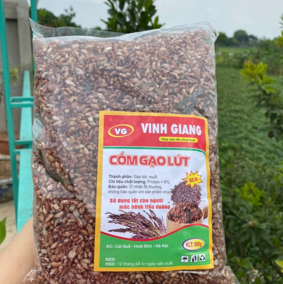 Gạo lứt sấy rong biển ăn liền Loại đặc biệt thơm ngon gói 500g