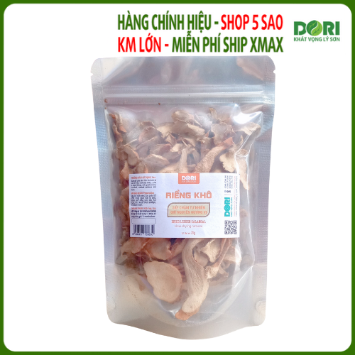 Riềng thái lát sấy khô - Dori Thơm 70g - Gia vị khô - Sliced galangal VietNamese spices