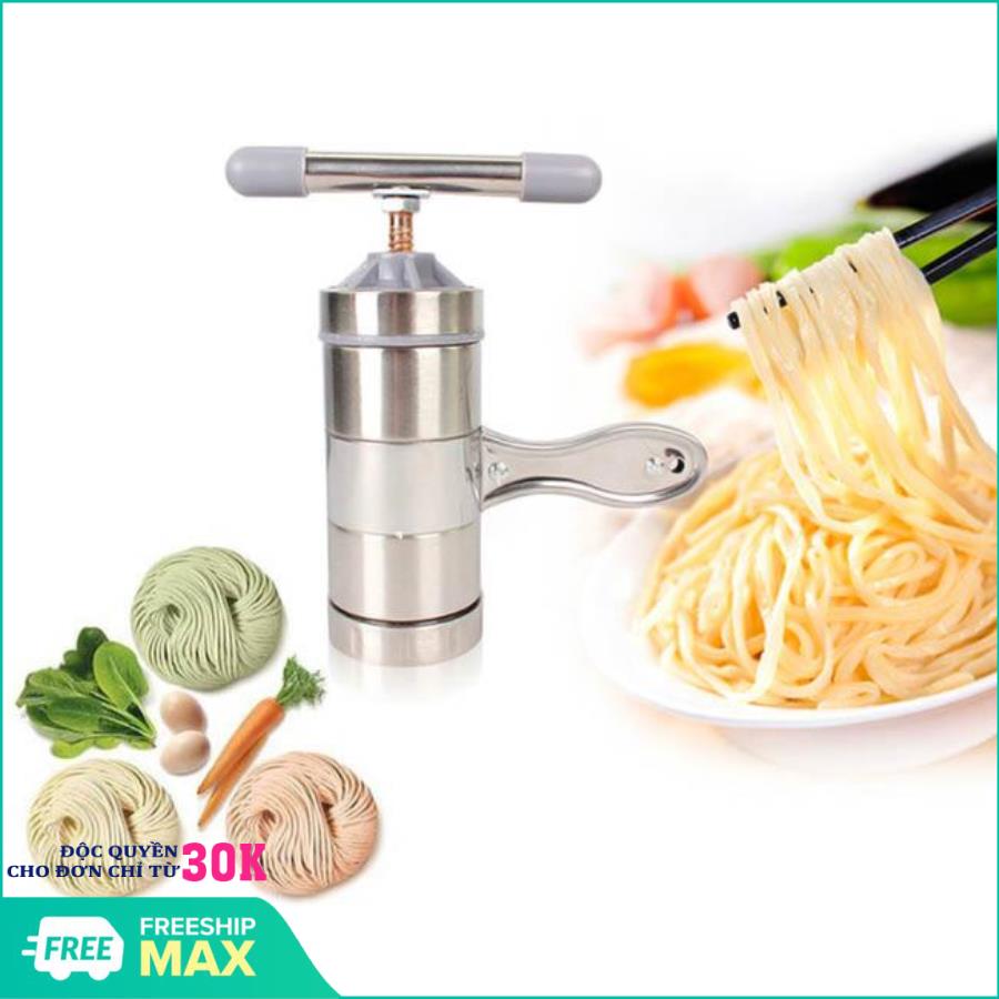 Dụng cụ làm bún tươi, mì tươi tại nhà 5 đầu inox-bán khuôn làm bánh lọt, dụng cụ làm bún mì tươi 5 đầu inox cao cấp - nsk1138, máy làm bún mì mini gia đình an toàn, chất lượng, hiệu quả