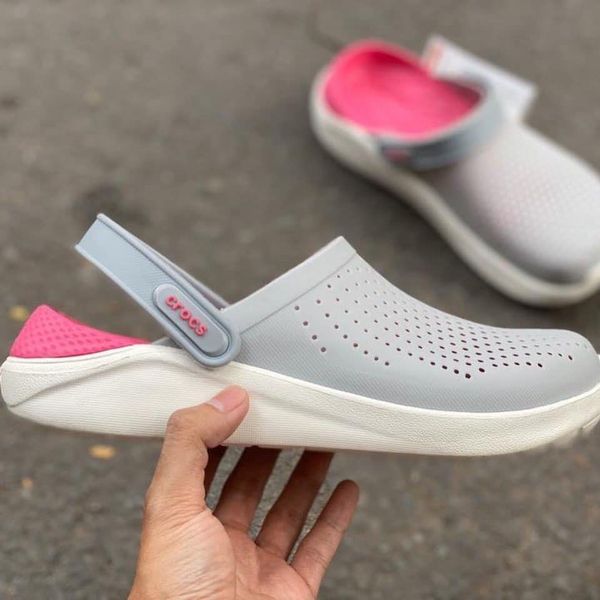 Sục Cross literide màu ghi lót hồng siêu êm mềm nhẹ cho nữ