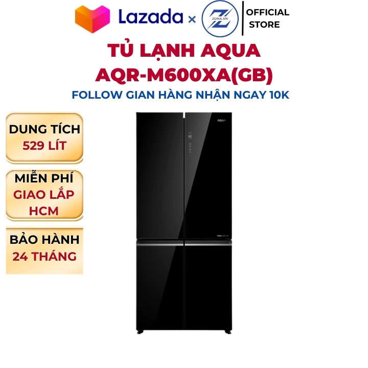 Tủ lạnh Multidoor Inverter Aqua 529L AQR-M600XA(GB) - Bảo hành 24 tháng