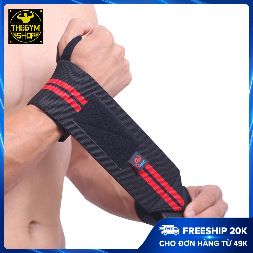 Đôi quấn cổ tay, 2 chiếc băng cổ tay, băng bảo vệ cổ tay giảm chấn thương Aolikes (The Gym Shop phân phối) hỗ trợ tập thể thao, thể hình, gym