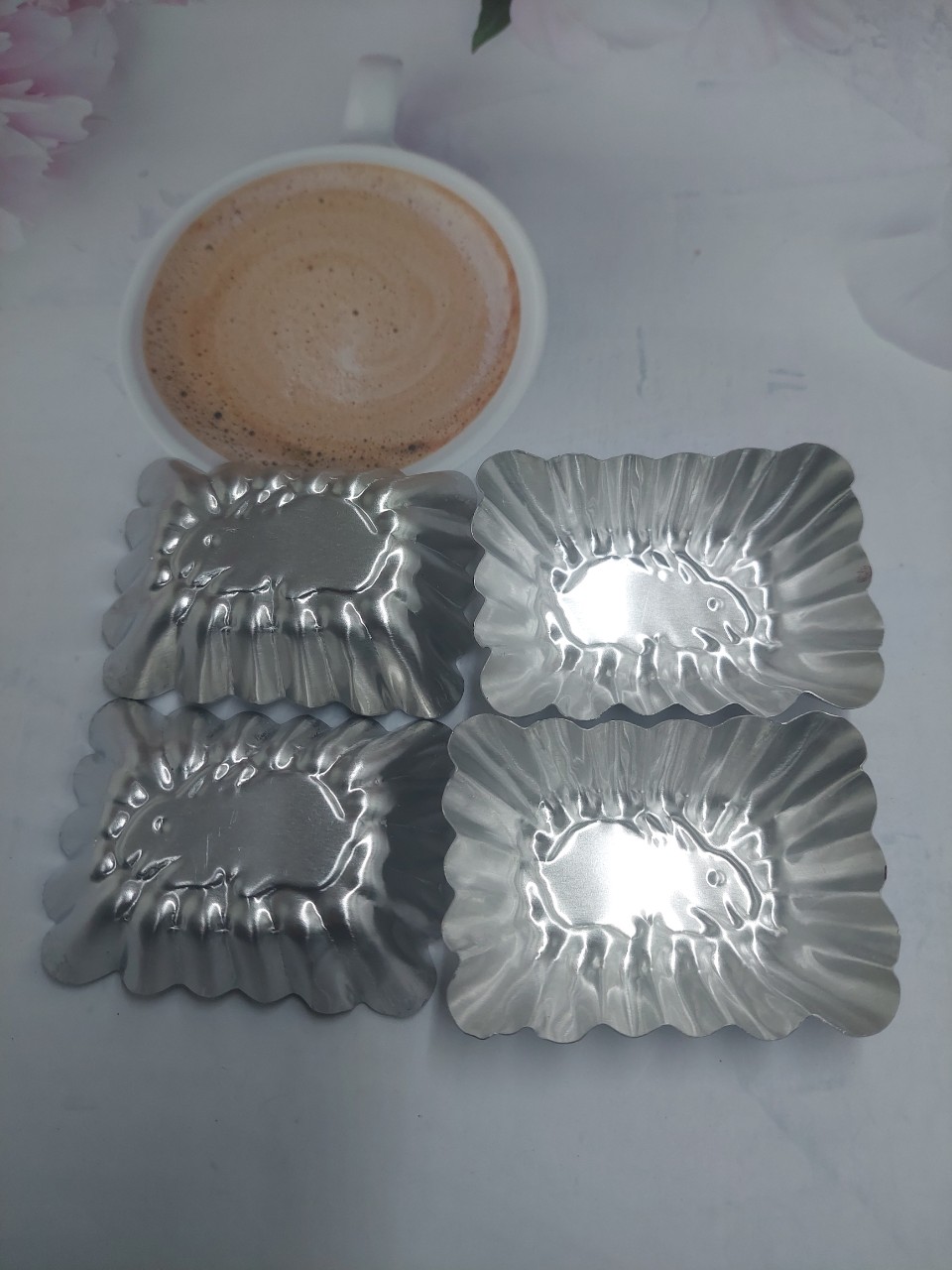 Bộ 50 khuôn nhôm bánh bò bánh da lợn hình thỏ