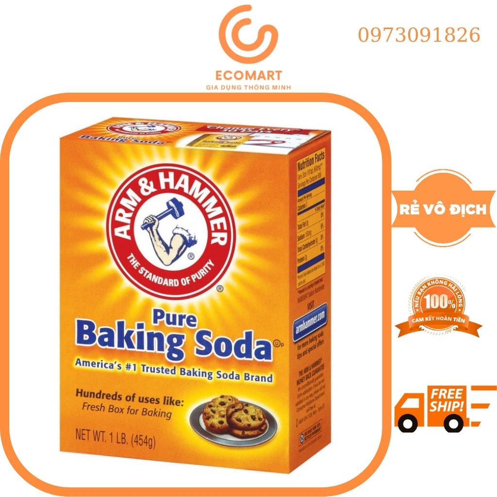 Bột baking soda đa công dụng arm & hammer 454g - usd