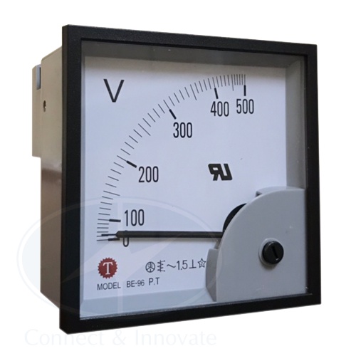 Đồng hồ đo volt 300v - 500v taiwan meters dòng be 96 x 96mm