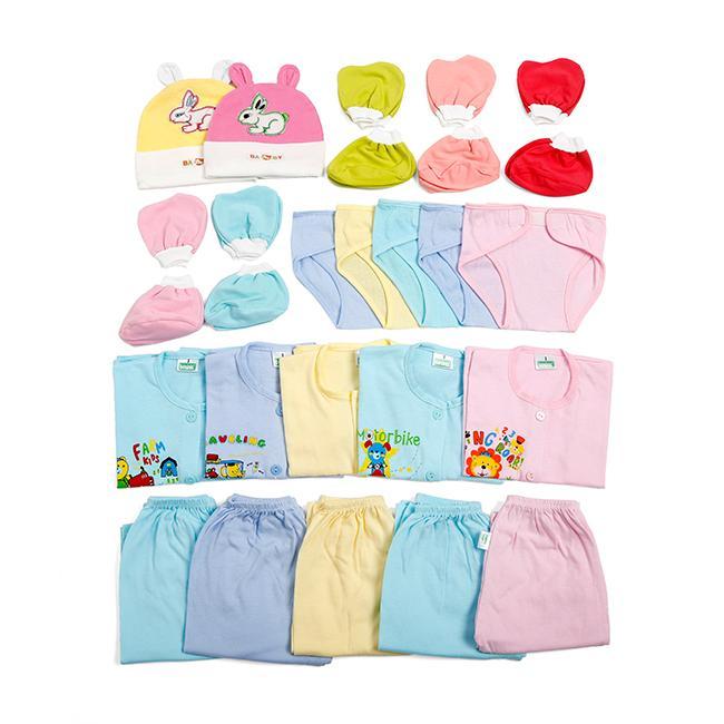 Combo 27 món đồ dùng màu chuẩn bị sinh cho bé sơ sinh cao cấp