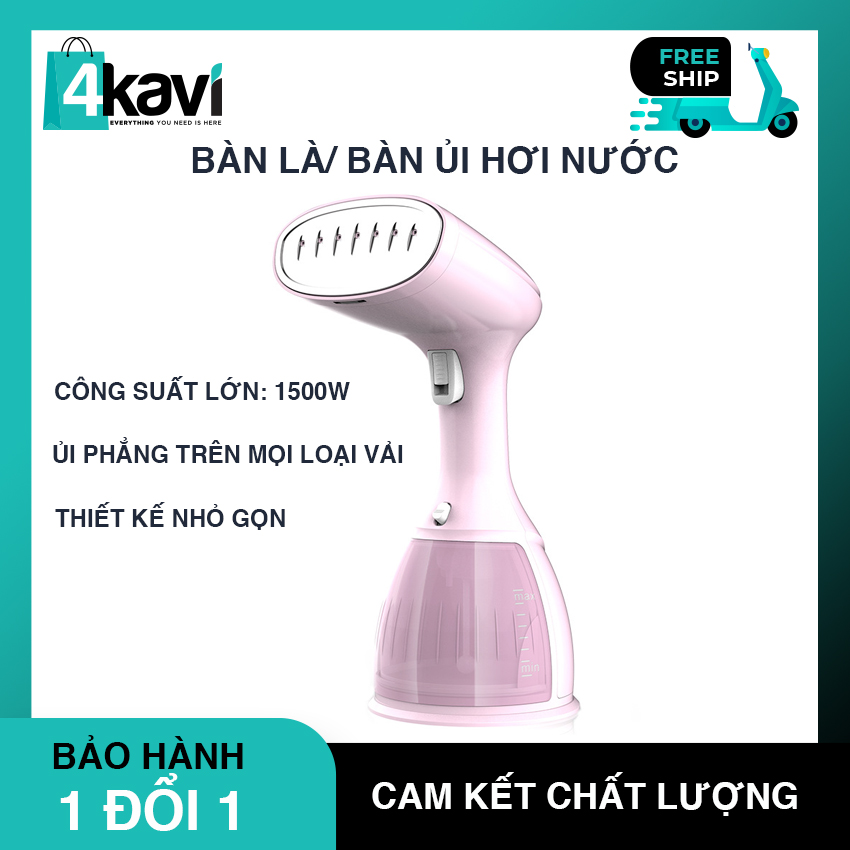 Bàn Ủi Hơi Nước Cầm Tay, Bàn Là Hơi Nước Cầm Tay NORTH WELL Công Suất 1500W - Kiểu dáng mini nhỏ gọn. BẢO HÀNH 6 THÁNG BỞI 4KAVI