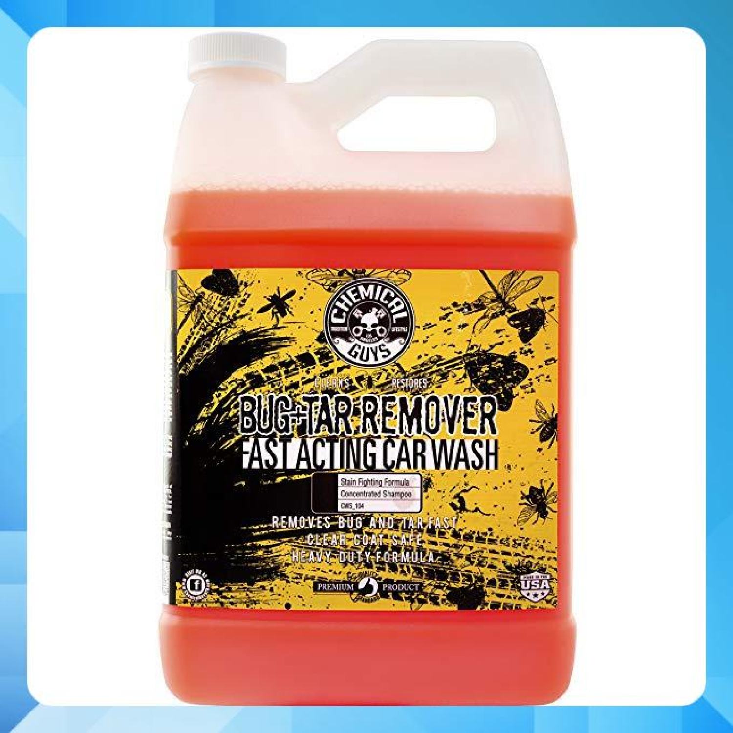 Dung dịch tẩy phân chim, xác côn trùng, nhựa cây thương hiệu chemical guys bug & tar car - mỹ- 3.8l