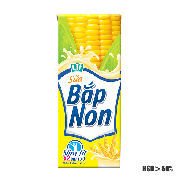 Sữa bắp non lif 180ml thùng 24 hộp/thùng