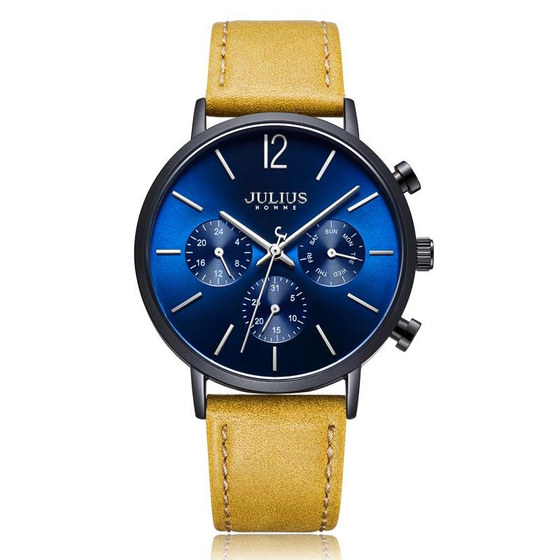 Đồng hồ nam julius hàn quốc jah-101c dây da