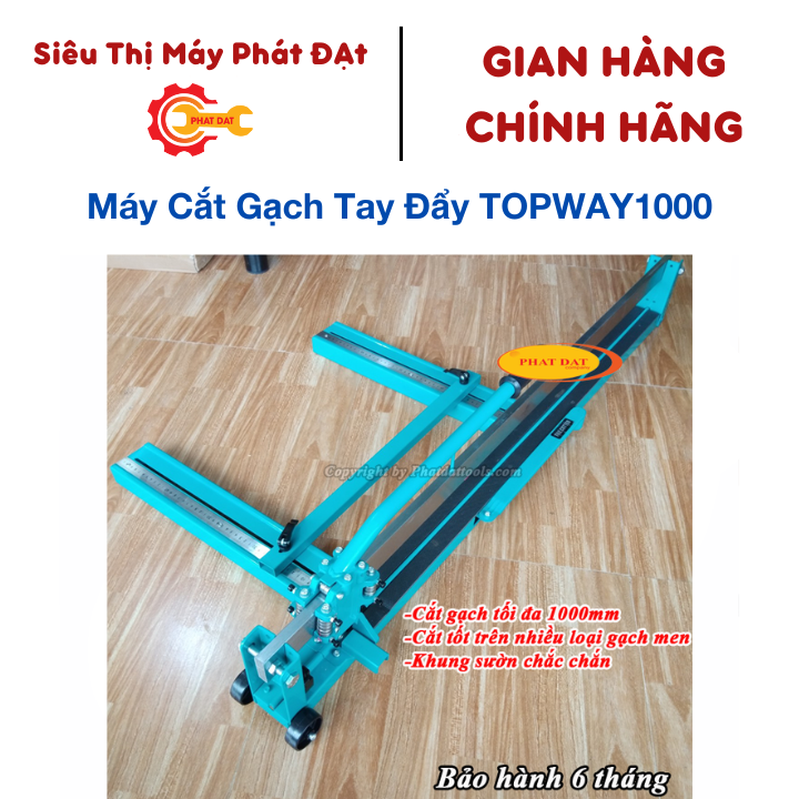 Máy cắt gạch tay đẩy topway 1000-máy cắt gạch không bụi topway