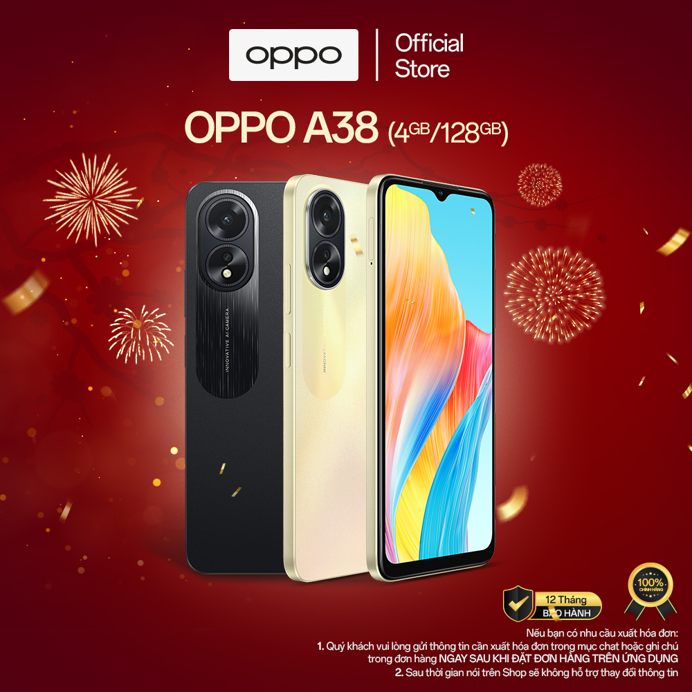 [Sale 12.12] Điện thoại OPPO A38 4GB/128GB - Hàng chính hãng