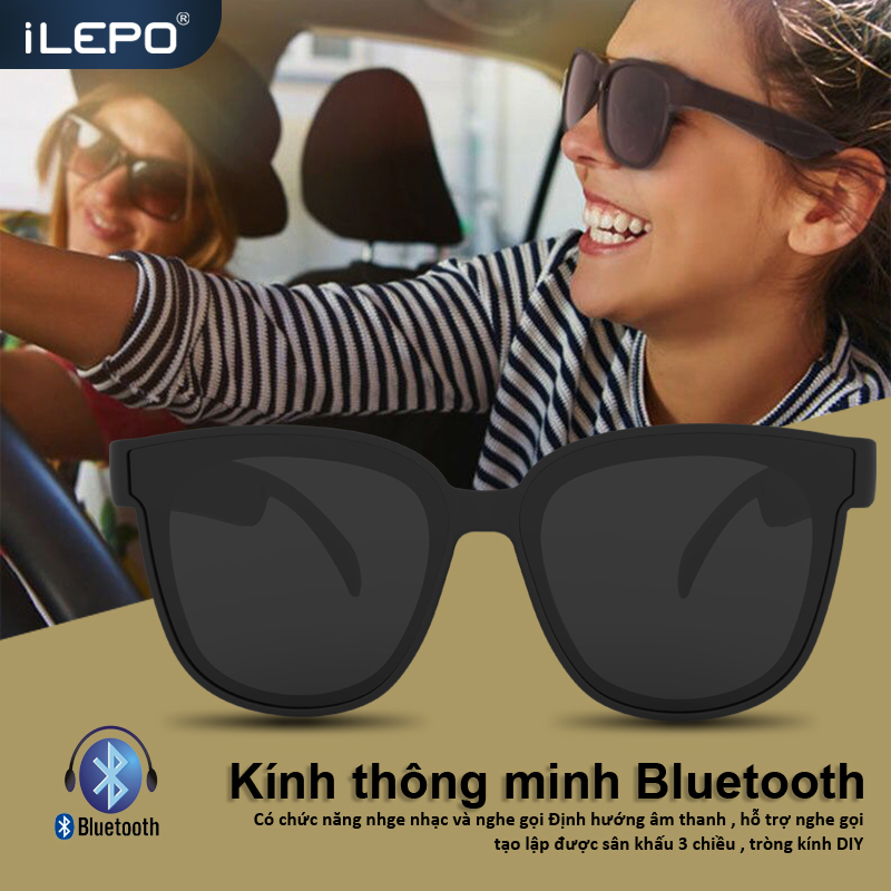 [HCM]Mắt kính thông minh Bluetooth 5.0 mới nhất gọi điện nghe nhạc siêu tiện lợi bảo hành 12 tháng A3 mắt kính bluetooth
