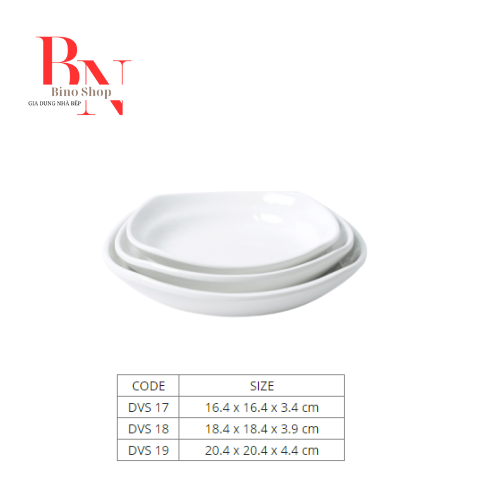[HCM]Đĩa Nhựa Vuông Lớn Sâu Lòng 100% Melamine