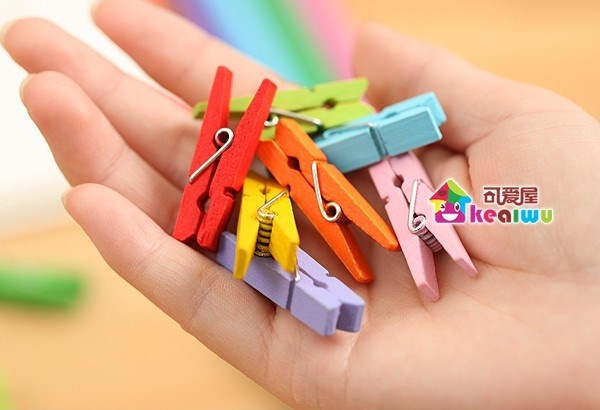 [HCM][SET 5 CÁI] Kẹp gỗ trang trí treo ảnh kẹp tài liệu nhiều màu sắc decor phòng