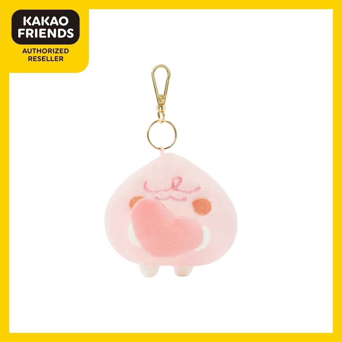Móc Treo Chìa Khóa Peach Fiv Pea - Kakao Friends - Móc chìa khóa siêu cute, phụ kiện túi xách dễ thương