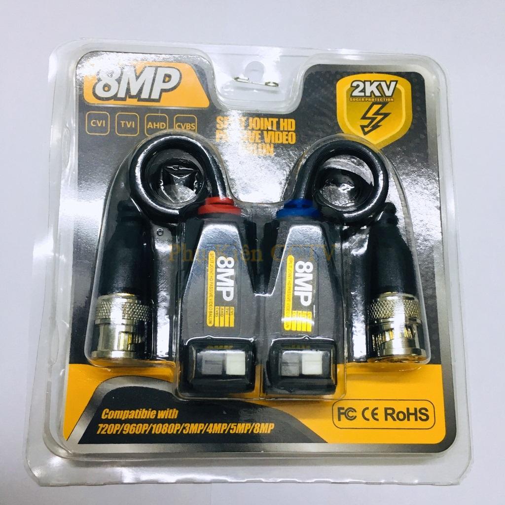 Video balun 8Mp 600M chống sét dùng cho hệ thống camera