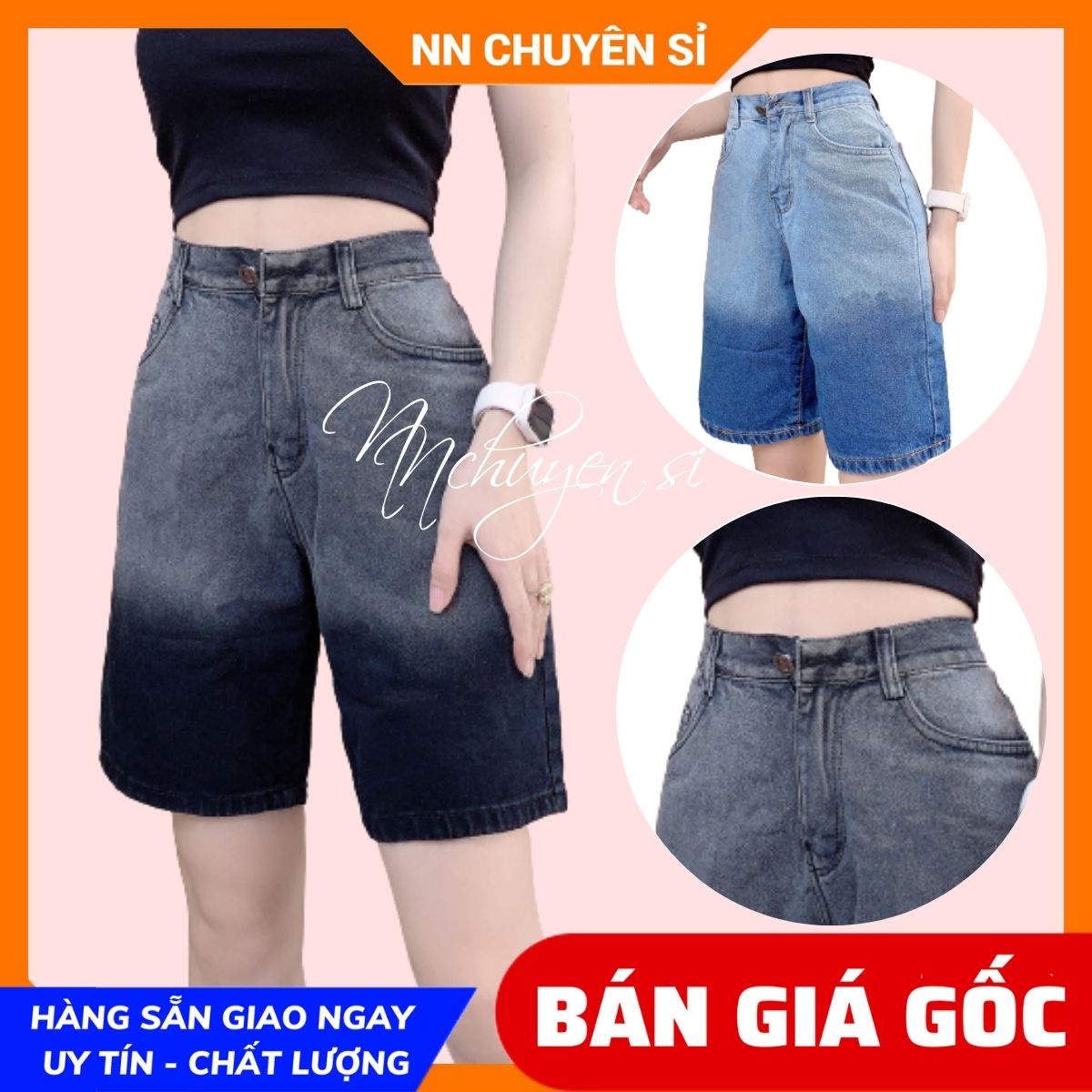 [Hoàn tiền 25-27/4] Quần short jean nữ 🛑 Quần ngố nữ chất jean loang màu dễ thương 🛑 Quần  lửng nữ 🛑 Quần jean ngố 🛑 N46 🛑