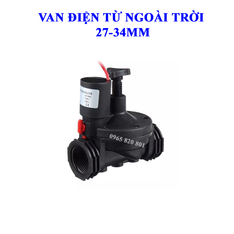 Van điện từ ngoài trời phi 27-34 chống mưa nắng,siêu bền
