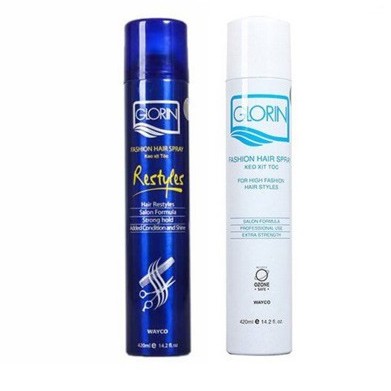 Keo xịt tóc mềm glorin - fashion hair spray 420ml
