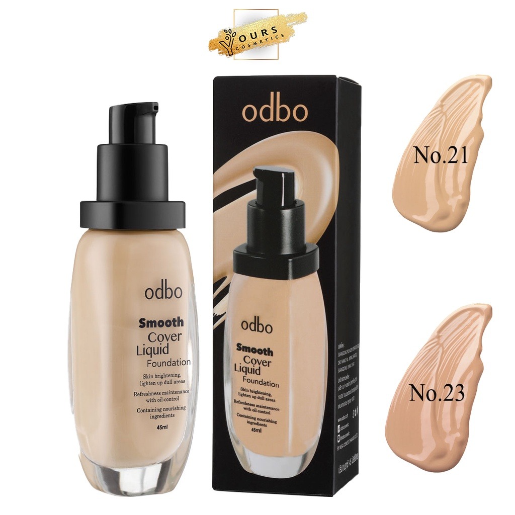 Kem nền kiềm dầu mịn lì odbo smooth cover liquid foundation od422