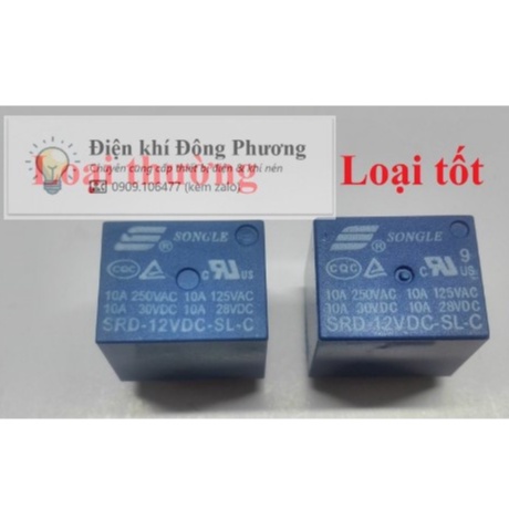 Relay, rơ le 5 chân 5v, 12v, 24v 10a.