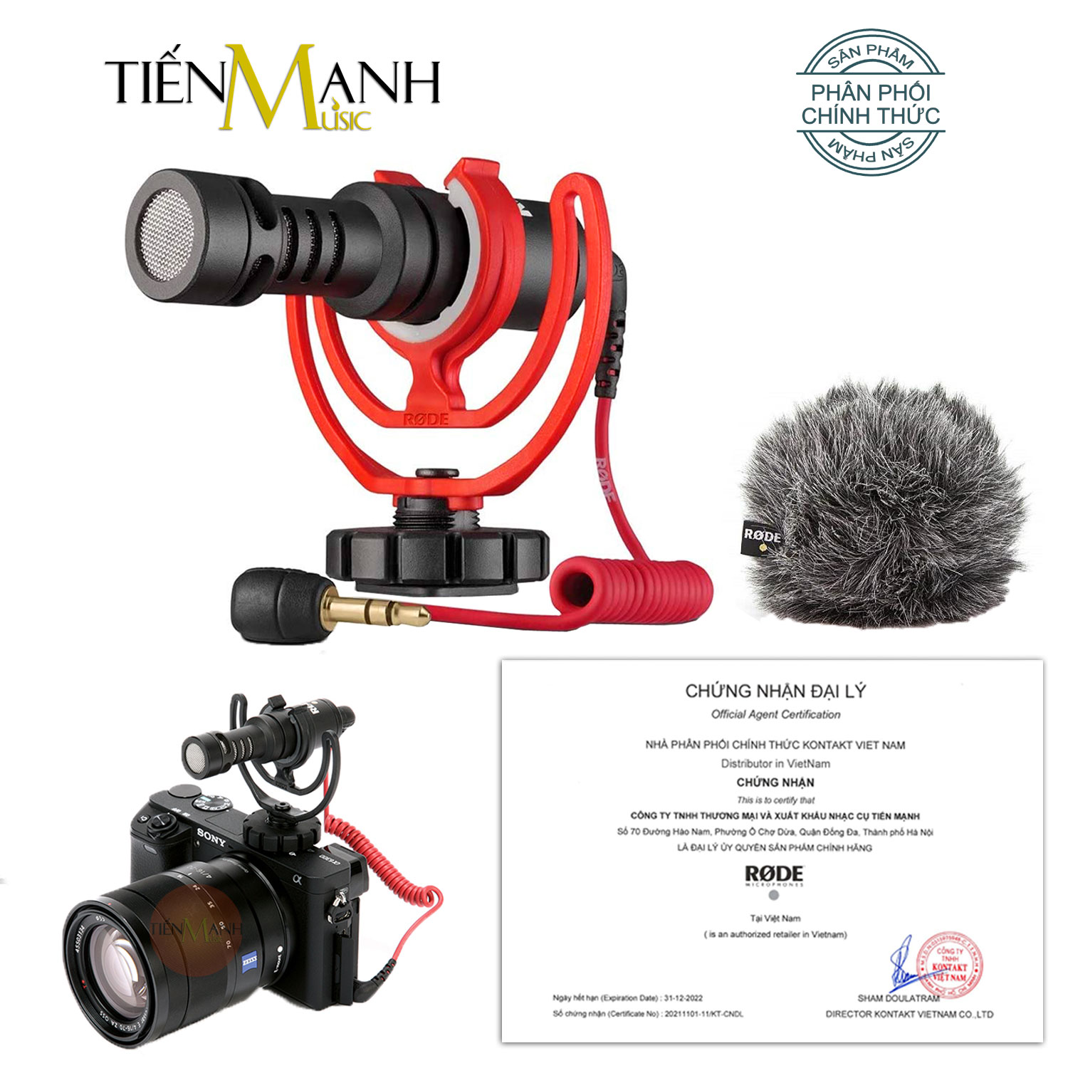 [Chính Hãng] Micro Rode Shotgun VideoMicro Dùng Cho Máy Ảnh, Máy Quay Phim Mic Thu Âm Video On Camera Microphone
