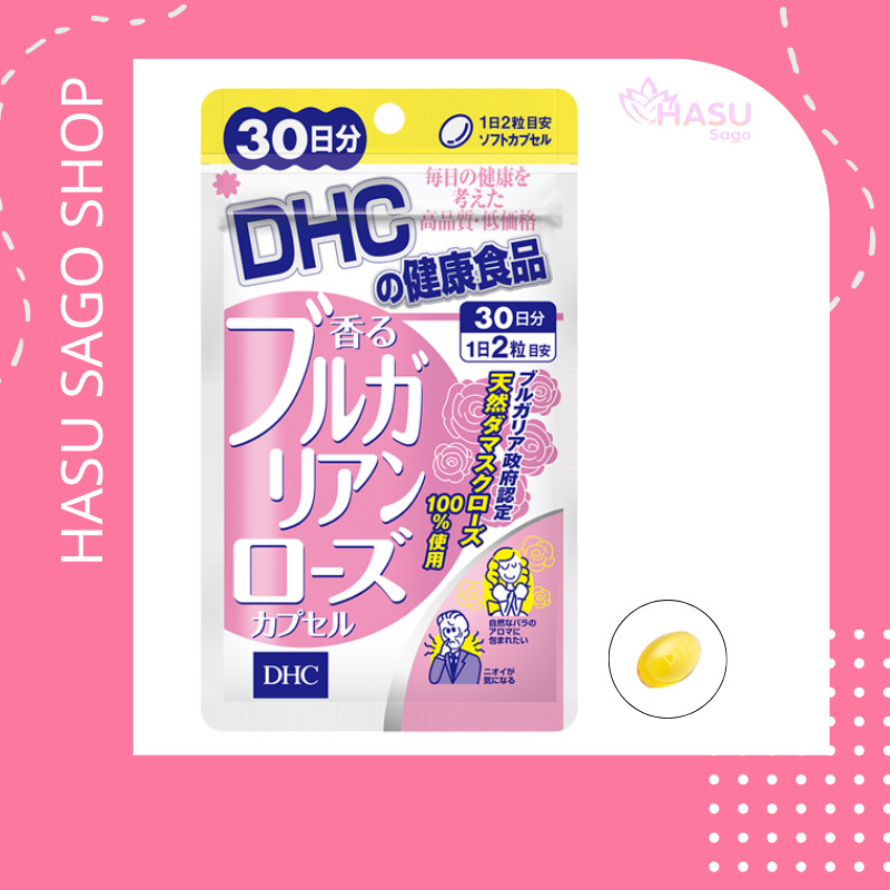 [GIẢM 5% ĐƠN 129K][Chính hãng] Viên Uống Hương Hoa Hồng Thơm Cơ Thể DHC Bulgarian Rose Capsule 30 Ngày 60 Viên