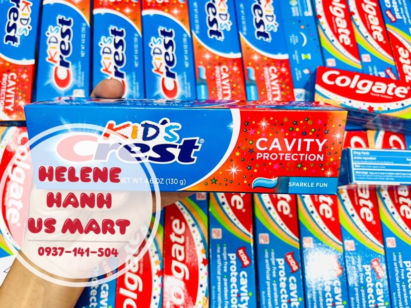 Kem đánh răng trẻ em Crest Kid's Mỹ 130g