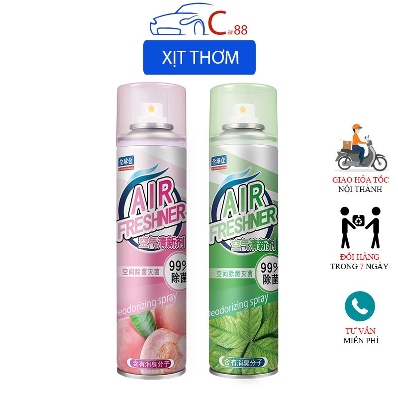 Xịt thơm khử mùi ô tô khử mùi phòng ngủ 360ml mùi hương nhẹ nhàng dễ chịu