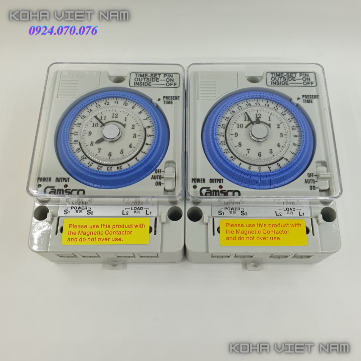 Bộ 2 sản phẩm camsco - thiết bị hẹn giờ cơ camsco ,tủ điện tb35n + tặng 1 cục pin lưu - bảo hành 3 tháng.