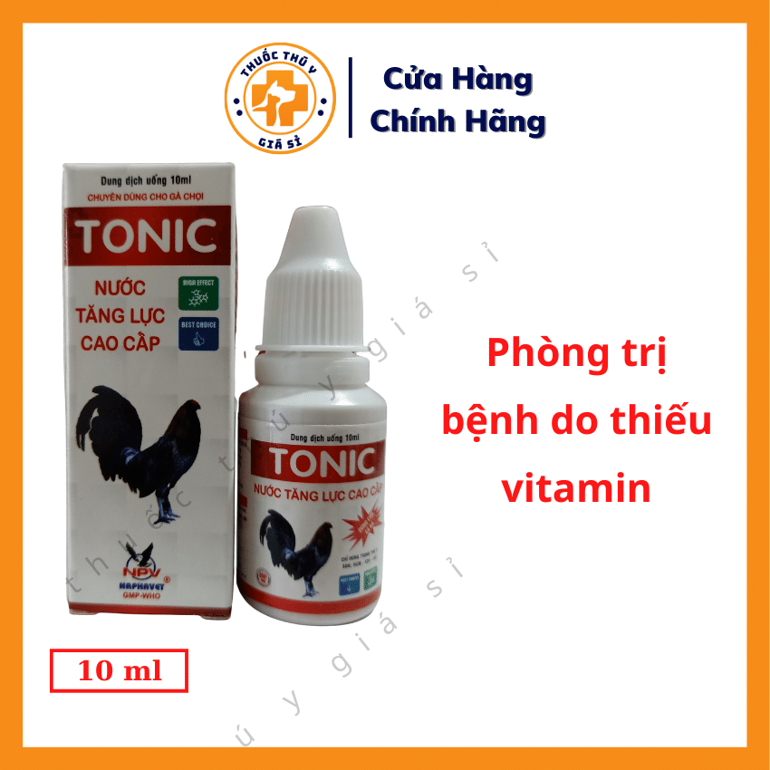 "hoàn tiền đến 10%" napha tonic 10ml - nước tăng lực cao cấp cho gà chọi - thú y giá sỉ