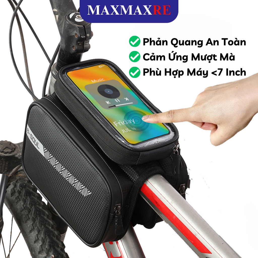 Túi treo sườn xe đạp B-SOUL phản quang túi treo xe đạp cảm ứng chống thấm nước tiện dụng - SM1