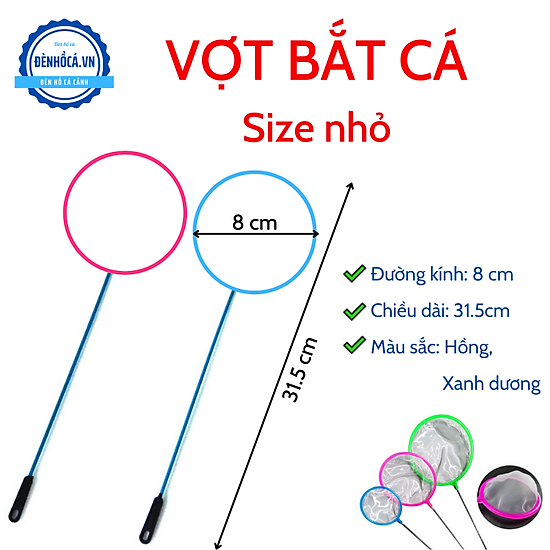 Vợt tròn bắt cá cảnh, tép cảnh dùng cho hồ cá , bể cá cảnh thủy sinh mini